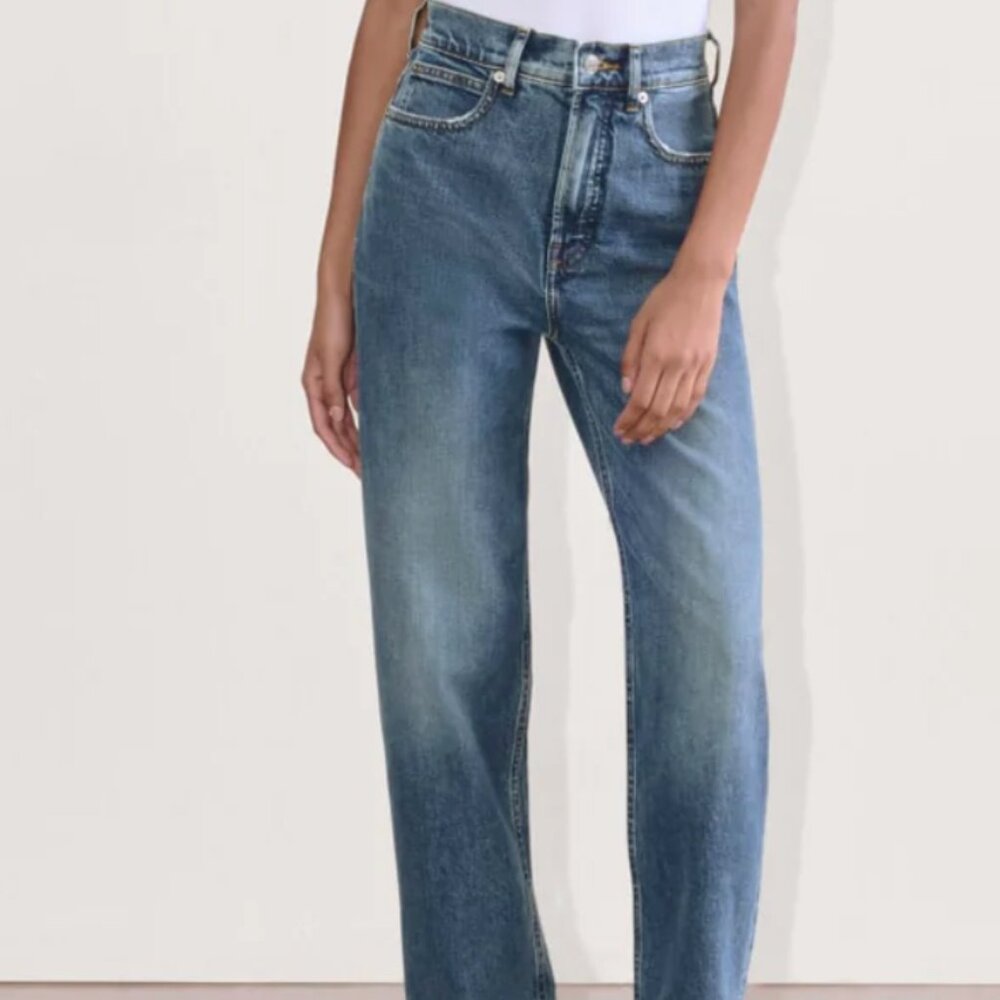 Size 28R Everlane Way-High® Jean - Mid Indigo